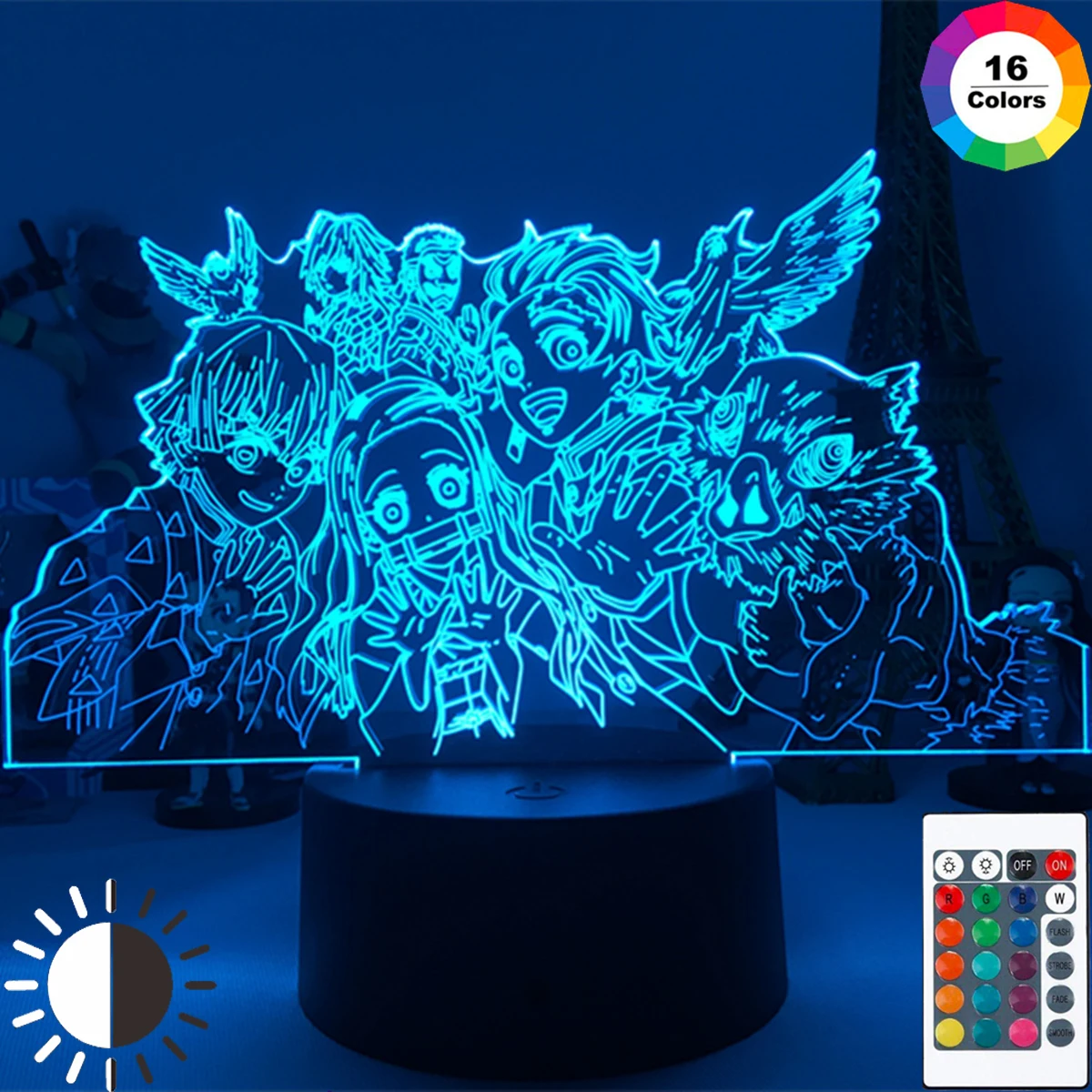 Anime 3D Demon Slayer Mitsuri Kanroji Led Lamp