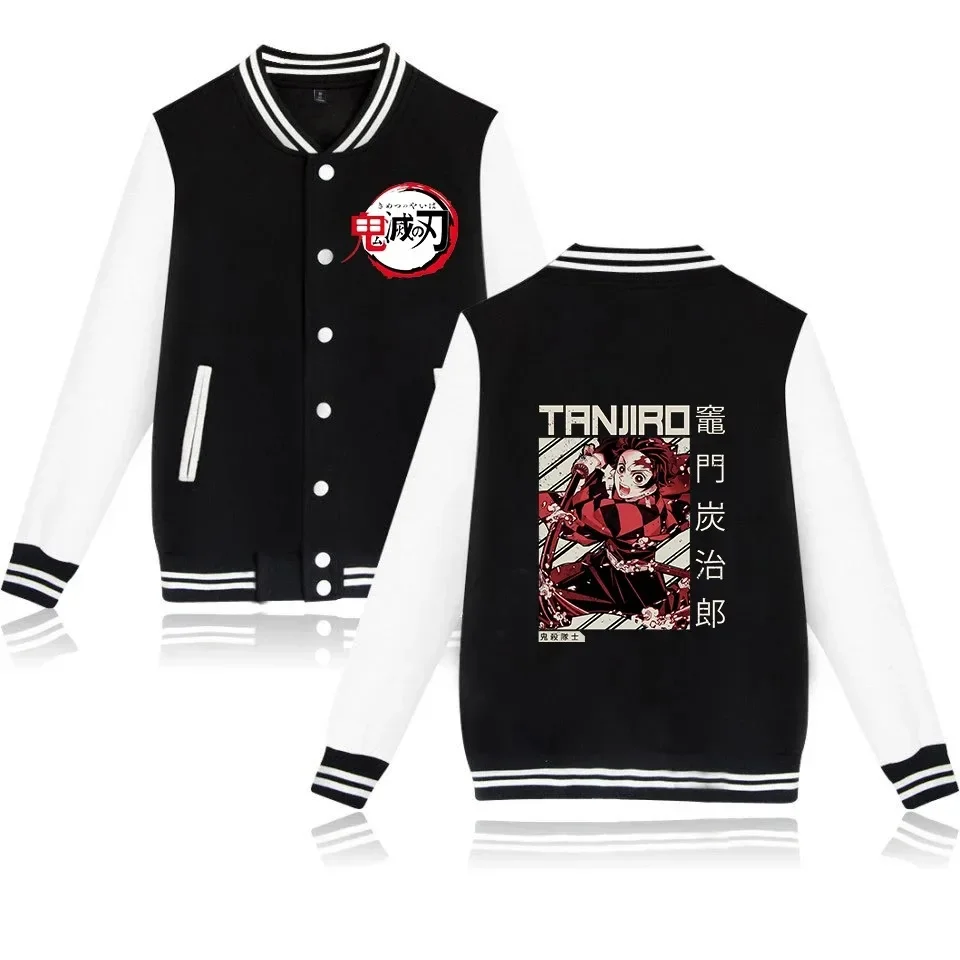 Anime Demon Slayer Tanjiro Fighting Varsity Jacket