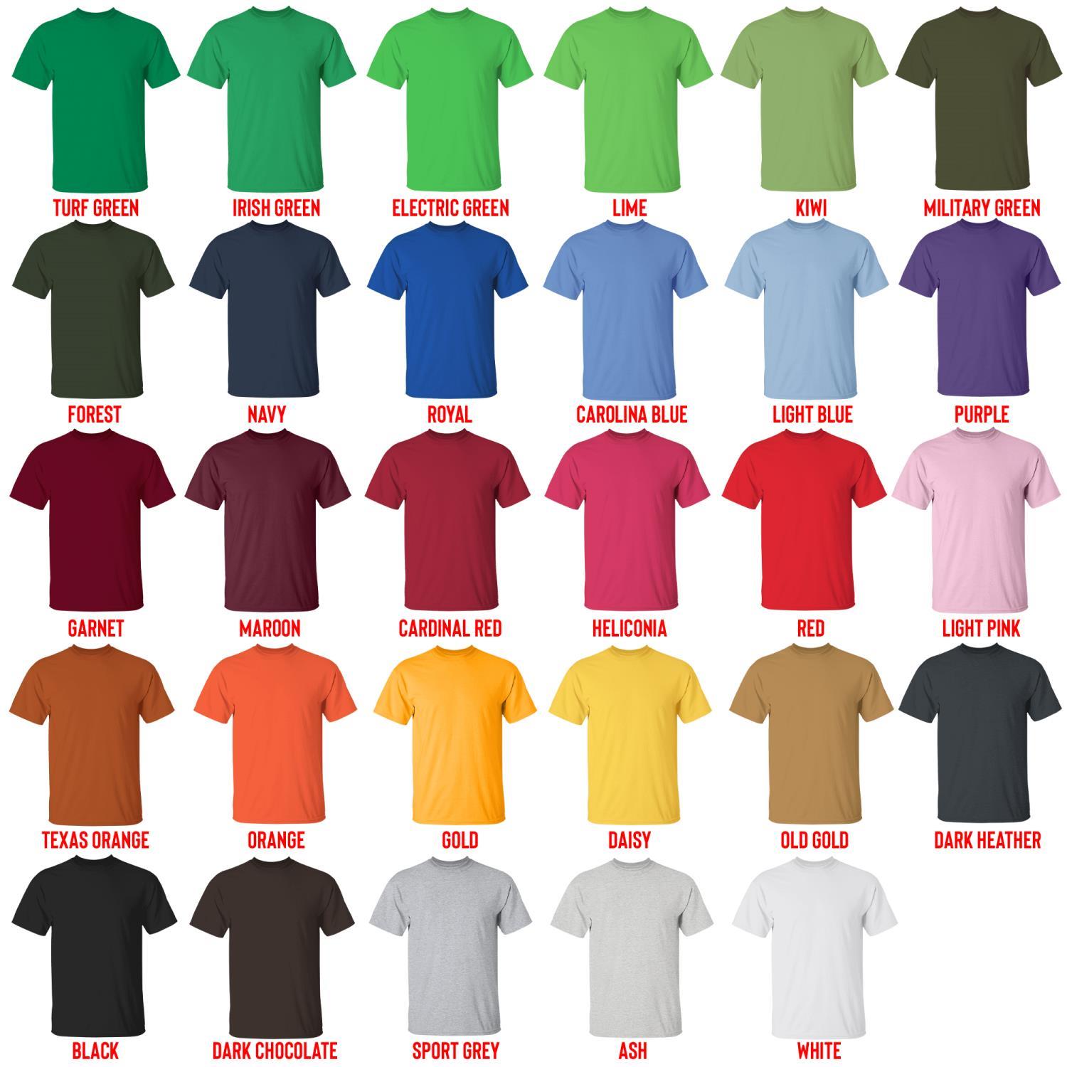 t shirt color chart - Demon Slayer Gifts