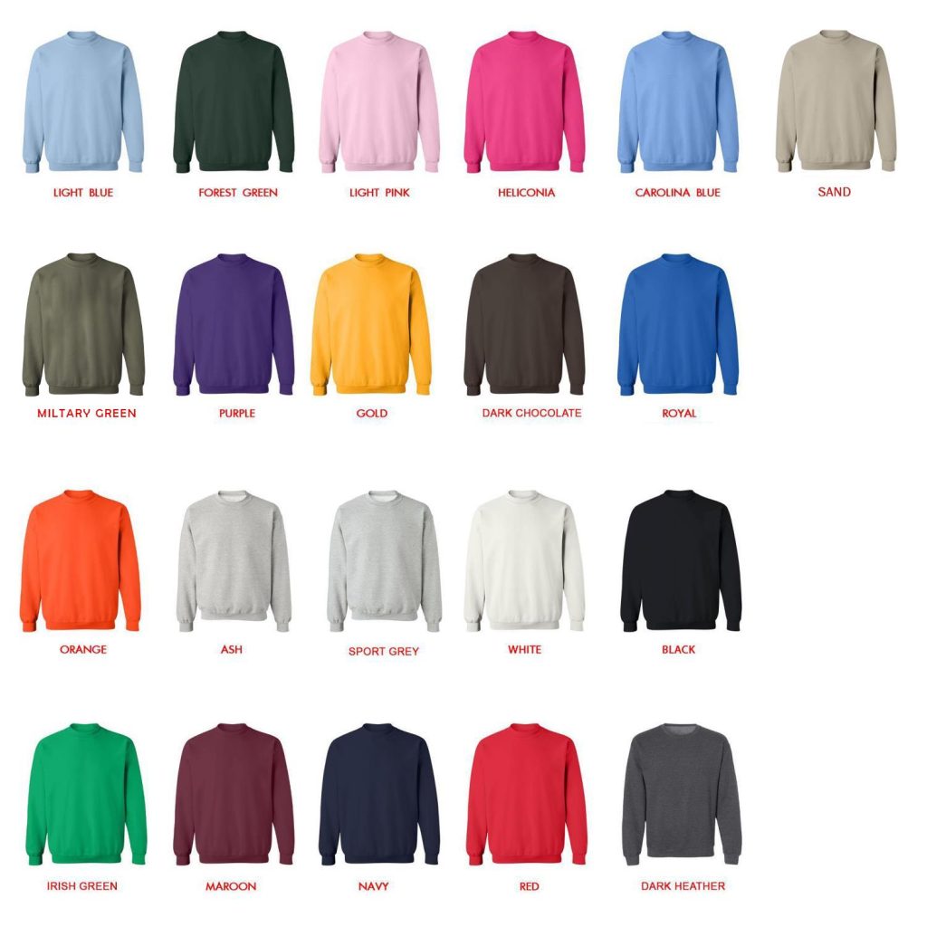 sweatshirt color chart - Demon Slayer Gifts