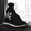 Demon Slayer Corps. Demon Slayer Hooded Blanket BACK Mockup - Demon Slayer Gifts