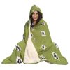 Gyomei Himejema Demon Slayer Hooded Blanket FRONT Mockup - Demon Slayer Gifts