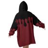 Mockup Blanket Hoodie back 1 - Demon Slayer Gifts