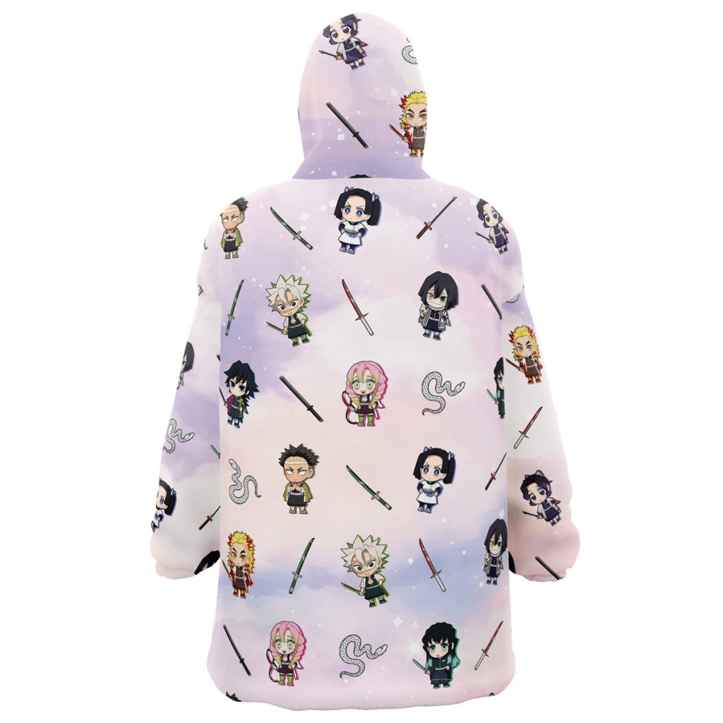 Oodie Oversized Blanket Hoodie back 32 - Demon Slayer Gifts