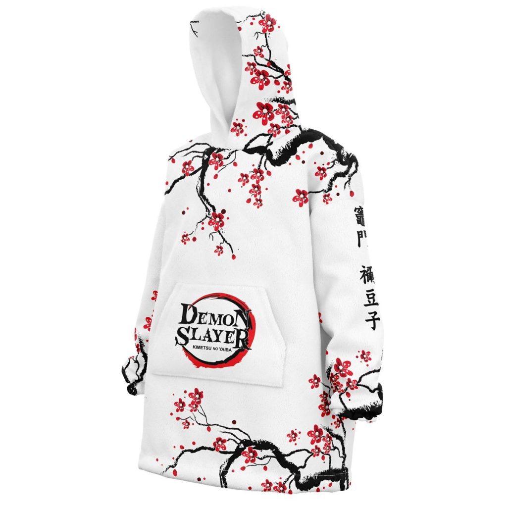 Oodie Oversized Blanket Hoodie front left 67 - Demon Slayer Gifts