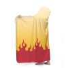 Shinobu Kocho Demon Slayer Hooded Blanket SIDE Mockup - Demon Slayer Gifts