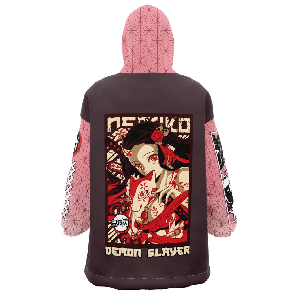 Snug Oversized Blanket Hoodie back 37 - Demon Slayer Gifts