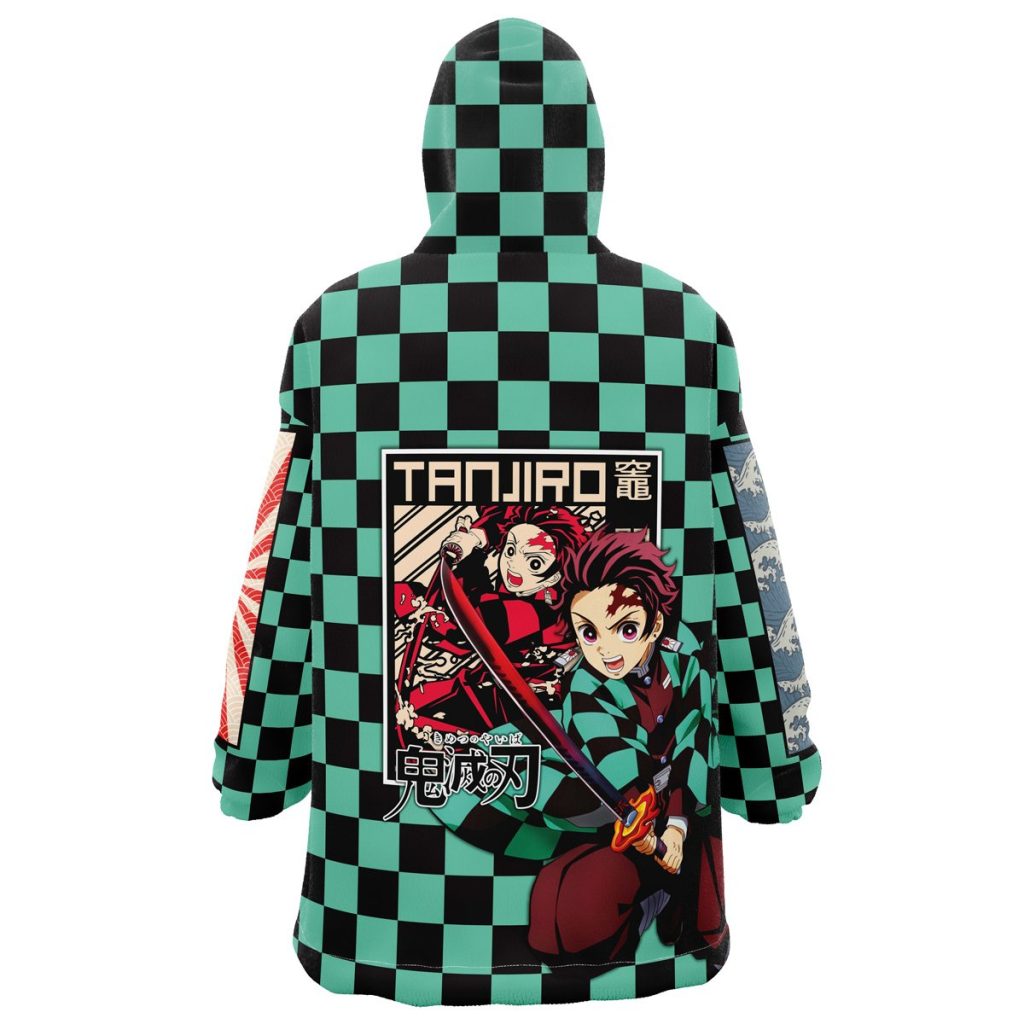 Snug Oversized Blanket Hoodie back 43 - Demon Slayer Gifts