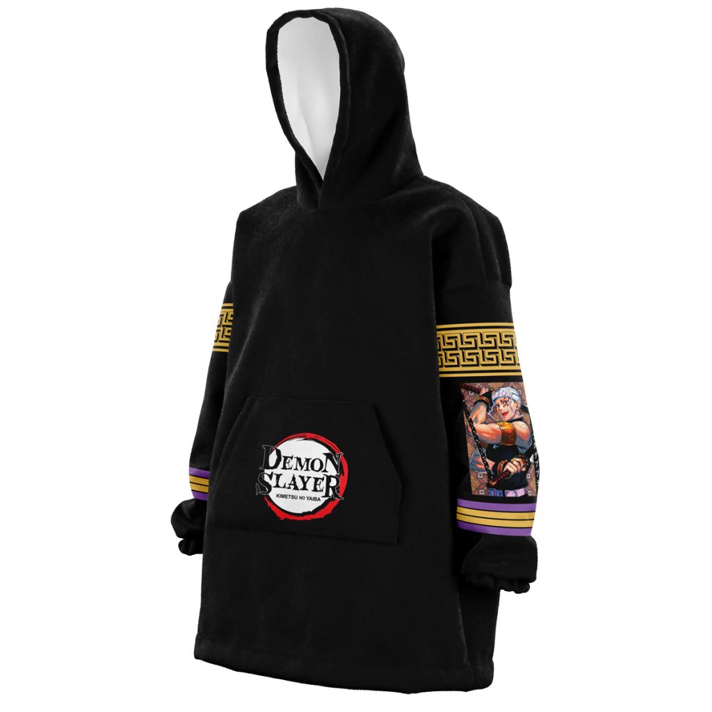 Snug Oversized Blanket Hoodie front left 26 - Demon Slayer Gifts