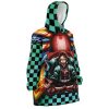 tanjiro Oodie Oversized Blanket Hoodie front right - Demon Slayer Gifts