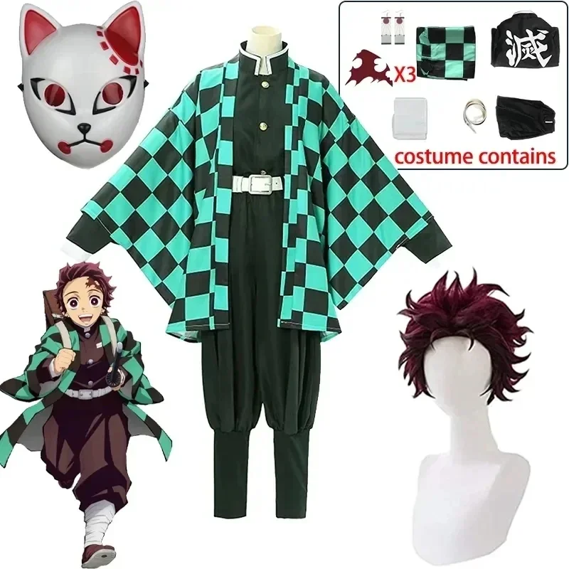 Tanjirou Kamado Cosplay Anime Demon Slayer Kimetsu No Yaiba Cosplay